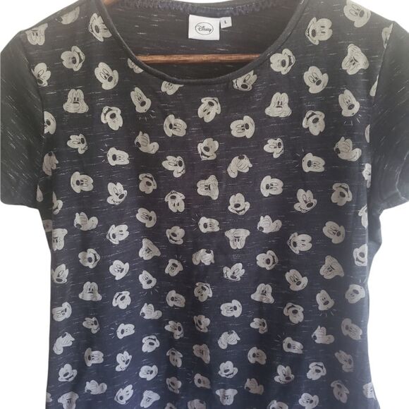 Disney Gray Short Sleeve Mickey Mouse Tee - Picture 1 of 3